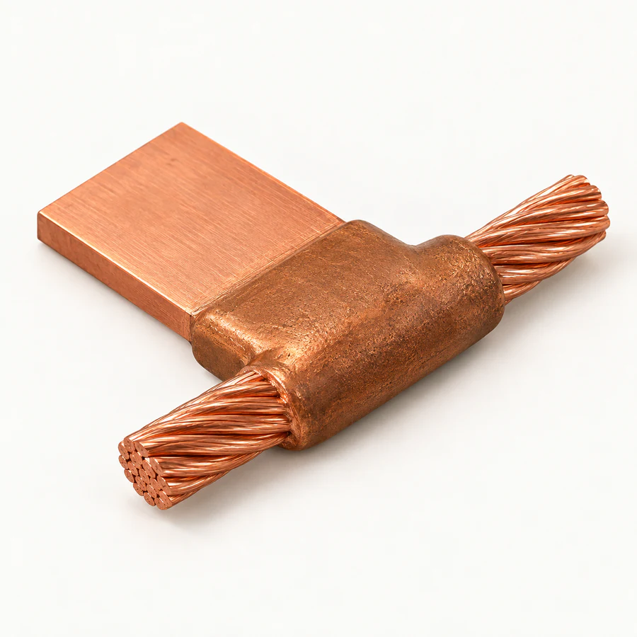 Cable · Bar exothermic weld — Cable tap to bar